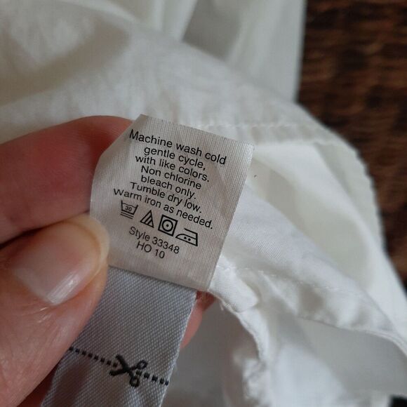 J. Crew Button Up Shirt Women Medium White Oversized Boyfriend Tunic Minimalist - Picture 7 of 7